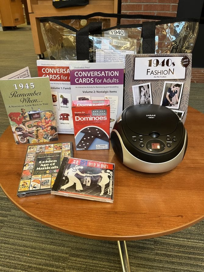 Memory Care Kits Palo Alto City Library