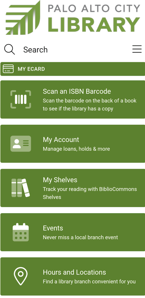 Introducing the Palo Alto City Library App Palo Alto City Library